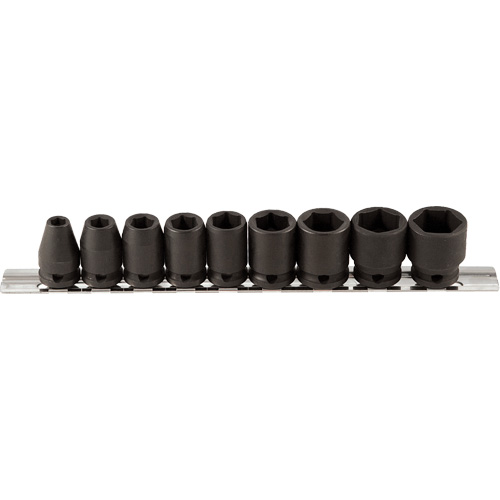 Socket Set, 9 Pcs, Impact, 3/8" Drive Size Seagulf Marine Industries Inc.