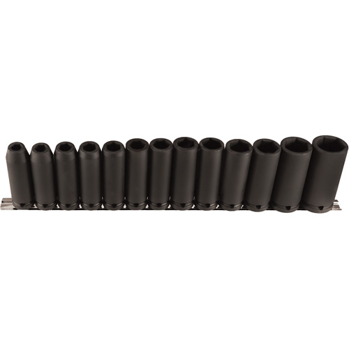 Long Socket Set, 13 Pcs, Impact, 1/2" Drive Size, Deep Seagulf Marine Industries Inc.