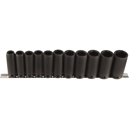 Long Socket Set, 11 Pcs, Impact, 1/2" Drive Size, Deep Seagulf Marine Industries Inc.
