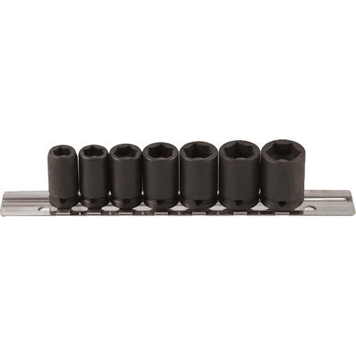Jeu de douilles magn&eacute;tiques, 7 Mcx, Chocs, Prise de 1/4" Seagulf Marine Industries Inc.