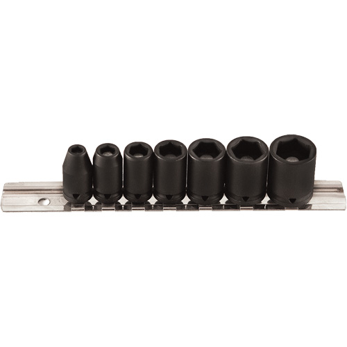 Jeu de douilles magn&eacute;tiques, 7 Mcx, Chocs, Prise de 1/4" Seagulf Marine Industries Inc.