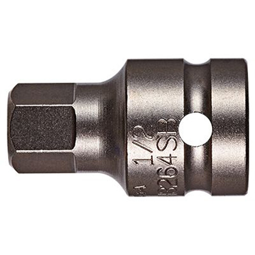 Socket Bit, Hex, 6 mm x 1-1/2" L, 1/2" Drive Seagulf Marine Industries Inc.