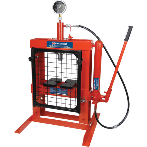 Hydraulic Shop Press with Grid Guard, 10 Tons Capacity Seagulf Marine Industries Inc.