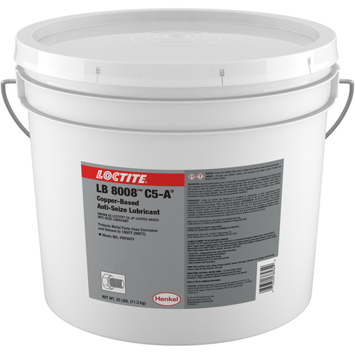 Lubrifiant antiblocage au cuivre LB 8008 C5-A, 25 lb, Seau, 1800°F (982°C) Temp&eacute;rature max. Seagulf Marine Industries Inc.