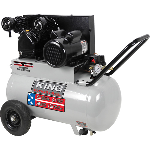 Compresseur &agrave; air, &eacute;lectrique, 20 gal. (24 gal. US), 150 PSI, 120/1/240/1 V Seagulf Marine Industries Inc.
