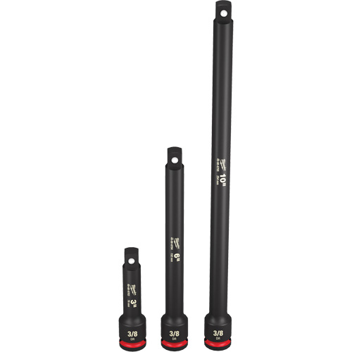 Shockwave Impact Duty Socket Extension Set, Impact, 3/8" Drive, 3"/6"/10" L Seagulf Marine Industries Inc.