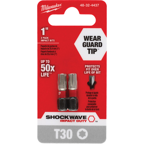Shockwave Impact Duty Screwdriver Bit, Torx, T-30, 1/4" Drive Seagulf Marine Industries Inc.