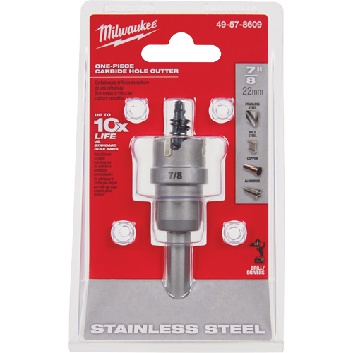 One-Piece Carbide Hole Cutters, 7/8", 3/16" Depth of Cut Seagulf Marine Industries Inc.