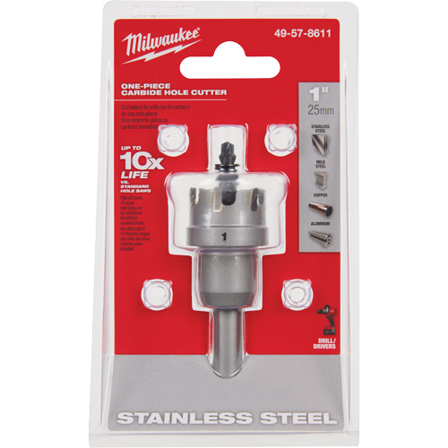 One-Piece Carbide Hole Cutters, 1", 3/16" Depth of Cut Seagulf Marine Industries Inc.