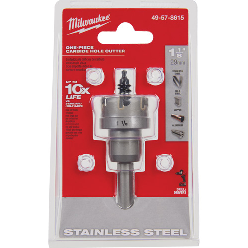 One-Piece Carbide Hole Cutters, 1-1/8", 3/16" Depth of Cut Seagulf Marine Industries Inc.