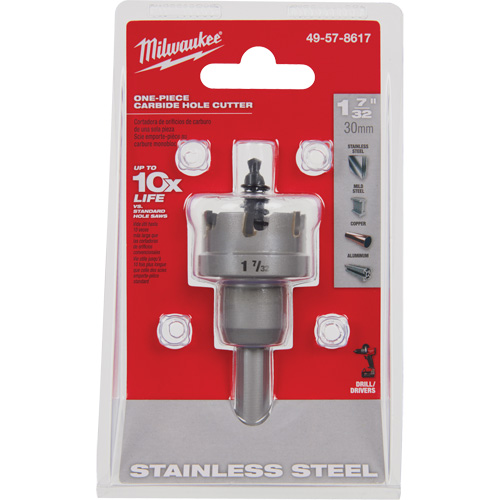 One-Piece Carbide Hole Cutters, 1-7/32", 3/16" Depth of Cut Seagulf Marine Industries Inc.
