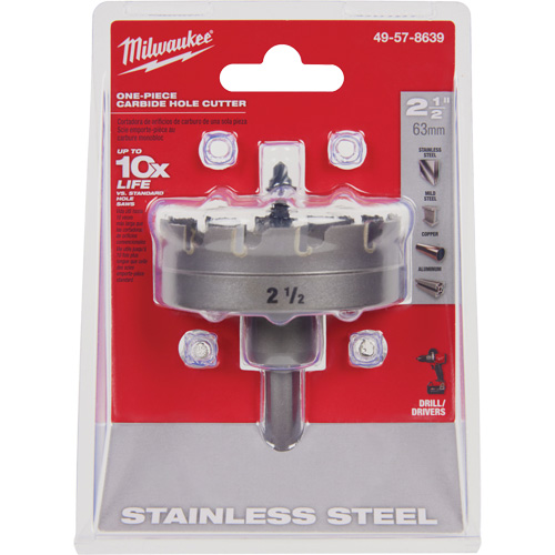 One-Piece Carbide Hole Cutters, 2-1/2", 3/16" Depth of Cut Seagulf Marine Industries Inc.