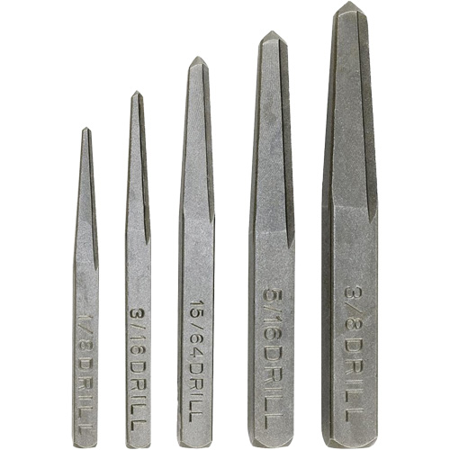 Screw Extractor Set, Chromium Steel, 5 Pieces Seagulf Marine Industries Inc.