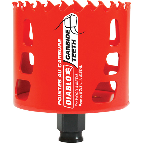 Scie cloche pour bois et m&eacute;tal, 3", Profondeur de la coupe 2-3/8", Carbure Seagulf Marine Industries Inc.