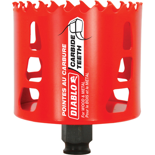 Scie cloche pour bois et m&eacute;tal, 3-1/8", Profondeur de la coupe 2-3/8", Carbure Seagulf Marine Industries Inc.