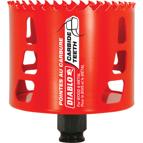 Wood & Metal Hole Saw, 3-1/4", 2-3/8" Depth of Cut, Carbide Seagulf Marine Industries Inc.