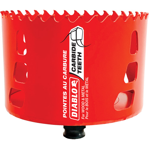 Scie cloche pour bois et m&eacute;tal, 4", Profondeur de la coupe 2-3/8", Carbure Seagulf Marine Industries Inc.
