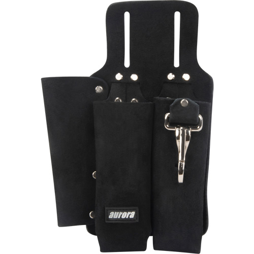 Porte-outils pour monteur de ligne, Porte-outil multiple, Cuir, 3 Poches Seagulf Marine Industries Inc.