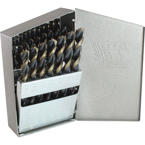 Triumph&reg; MRO Plus&reg; Jobber Length Drill Bit Set, 29 Pieces, High Speed Steel Seagulf Marine Industries Inc.