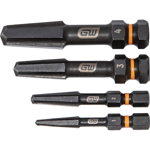 Bolt Biter Screw Extractor Set, High Speed Steel, 4 Pieces Seagulf Marine Industries Inc.