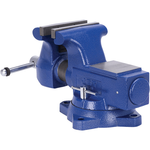 JBTV-6 Heavy-Duty Round Channel Bench Vise, 6-1/2" Jaw Width, 4" Throat Depth Seagulf Marine Industries Inc.