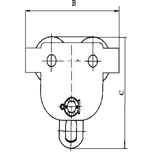 Heavy-Duty Manual Trolley - SBT Series, 11000 lbs. (5 tons) Seagulf Marine Industries Inc.