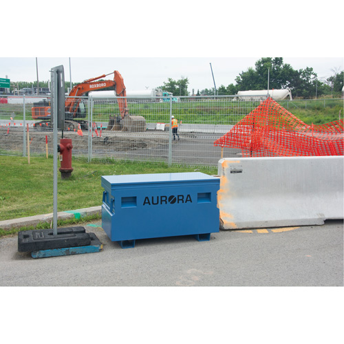 Coffre &agrave; outils de chantier, 48" x 24" x 27-3/5", Acier, Bleu Seagulf Marine Industries Inc.