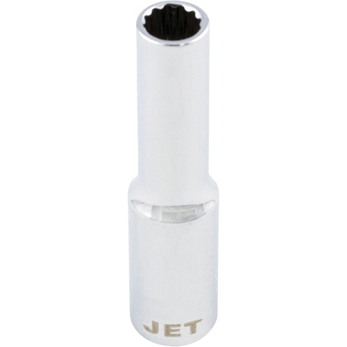 Chrome Socket, 8 mm, 1/4" Drive, 12 Points, Deep Seagulf Marine Industries Inc.