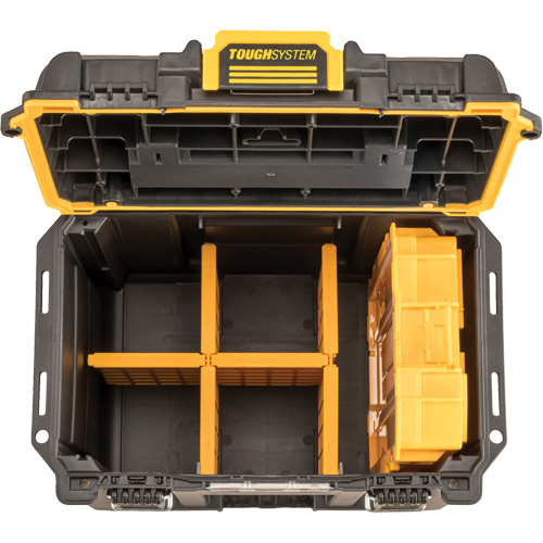 ToughSystem&reg; 2.0 Deep Compact Toolbox, 10" x 15-7/20" x 13-4/5", Black/Yellow Seagulf Marine Industries Inc.