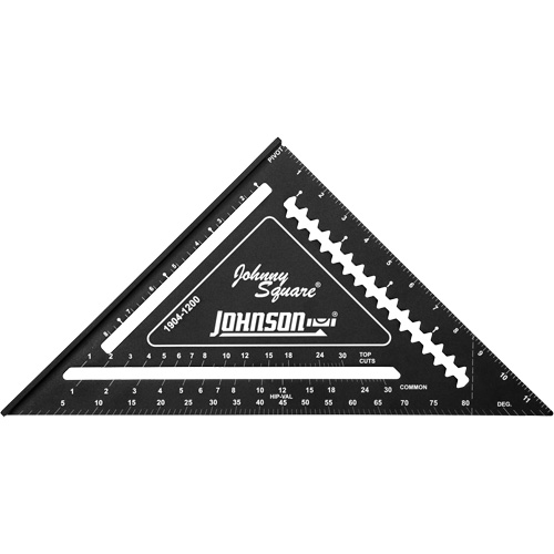 12" Johnny Square&reg; Professional Easy-Read Rafter Square Seagulf Marine Industries Inc.
