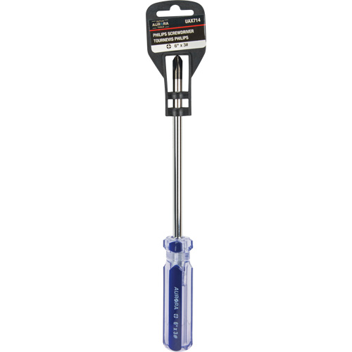 Blue Transparent Striped Philips Screwdriver, #3, Plastic Handle Seagulf Marine Industries Inc.