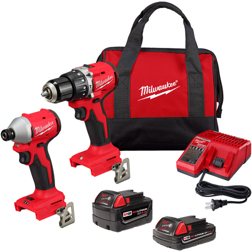 Compact Brushless 2-Tool Combo Kit, Lithium-Ion, 18 V Seagulf Marine Industries Inc.
