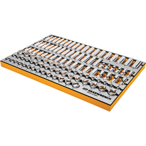 Jeu d'outils pour maître m&eacute;canicien MEGAMOD dans des plateaux en mousse modulaire de premi&egrave;re qualit&eacute; avec rangement d'outils, 1024 morceaux Seagulf Marine Industries Inc.