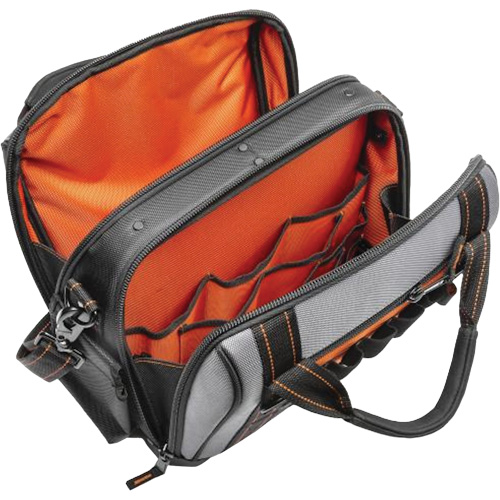 14" Tradesman Closed Top Tool Bag, Polyester, 32 Pockets, Black/Grey Seagulf Marine Industries Inc.