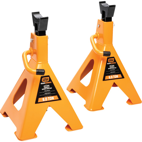 Ratcheting Jack Stand, Locking Pin, 6 tons Capacity, 15-3/4" - 24-1/2" H Seagulf Marine Industries Inc.