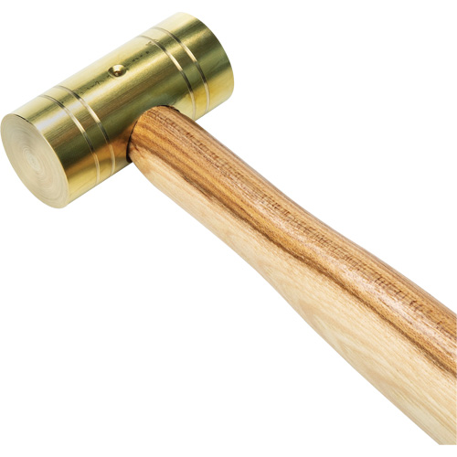 Marteau en laiton avec manche en noyer, Poids de la t&ecirc;te 1 lb, 11" lo Seagulf Marine Industries Inc.