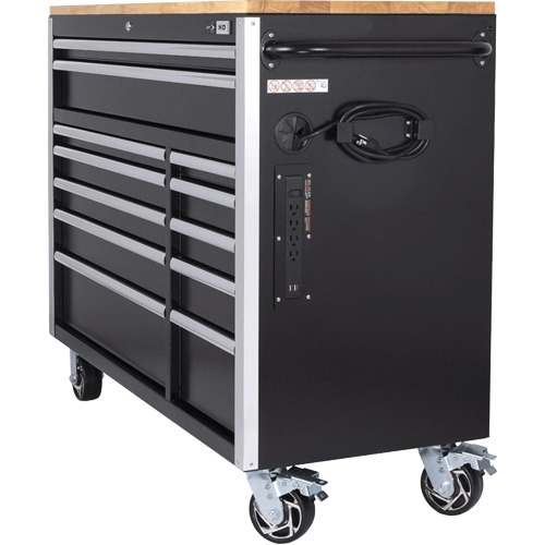 HDRC5212 Armoire mobile de s&eacute;rie HD, 12 tiroirs, 51-1/4" la x 21" p x 40-3/10" h, Noir Seagulf Marine Industries Inc.