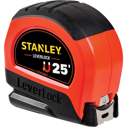 High-Visibility Magnetic LEVERLOCK&reg; Tape Measure, 25', Imperial Graduations Seagulf Marine Industries Inc.