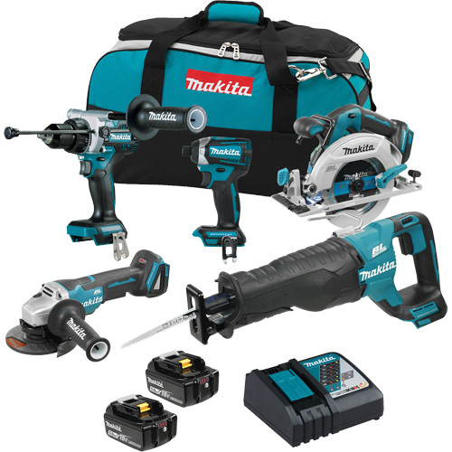 18V LXT Brushless 5 Tool Combo Kit, Lithium-Ion, 18 V Seagulf Marine Industries Inc.