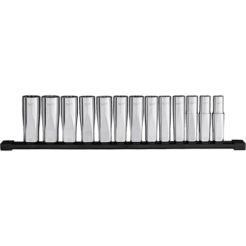 12-Point Deep Well Metric Socket Set, 13 Pcs, 1/2" Drive Size, Deep Seagulf Marine Industries Inc.