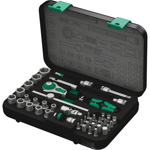 Jeu de cliquets rapides Zyklop 8100 SA 2, 42 Mcx, Prise de 3/8" Seagulf Marine Industries Inc.