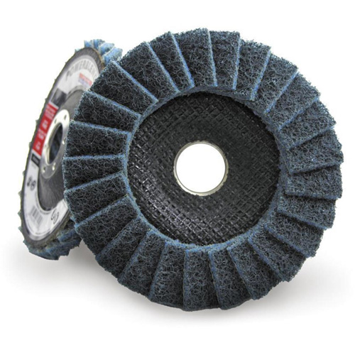 Disque &agrave; lamelles incurv&eacute; pour traitement de surface POWERBLEND SCD, 4-1/2" x 7/8", Type 29, Grain Fin Seagulf Marine Industries Inc.