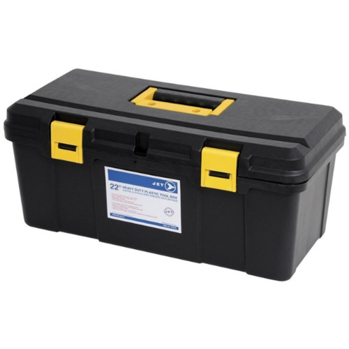 Coffre &agrave; outils portatif en plastique JPTB-22, 22" la x 10-1/4" p x 9-1/2" h, Noir Seagulf Marine Industries Inc.