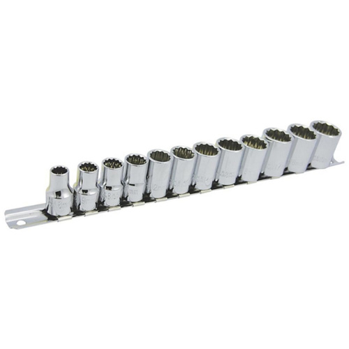 Jeu de douilles m&eacute;triques &agrave; 12 pans SS3812M-12 , 12 Mcx, Prise de 3/8" Seagulf Marine Industries Inc.