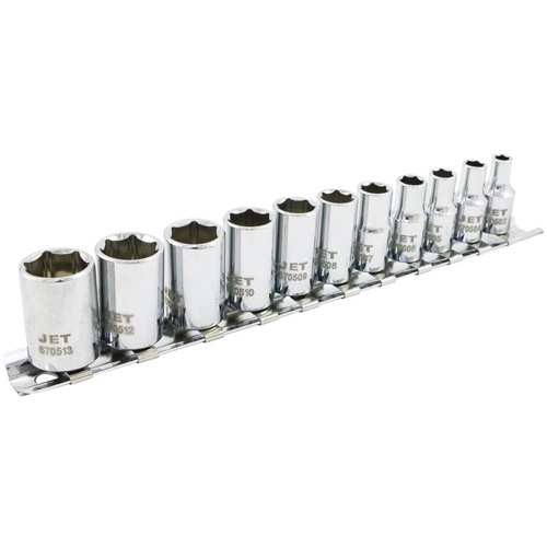 Jeu de douilles m&eacute;triques &agrave; 6 pans SS1411M-6, 11 Mcx, Prise de 1/4" Seagulf Marine Industries Inc.