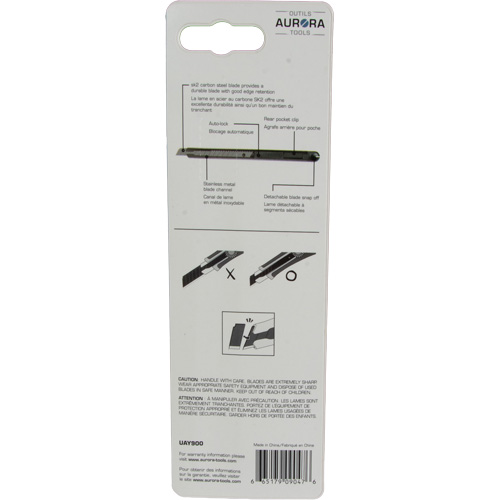 9mm Standard-Duty Knife, Stainless Steel, Plastic Handle Seagulf Marine Industries Inc.