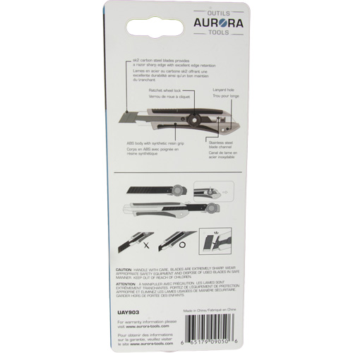 18mm Professional Knife, Stainless Steel, Heavy-Duty, Rubber Handle Seagulf Marine Industries Inc.