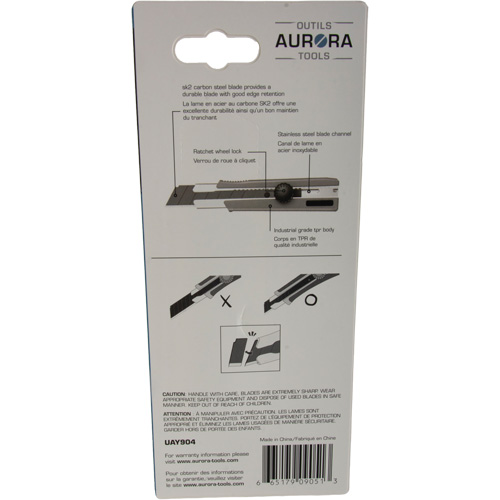 25mm Retractable Knife, Stainless Steel, Heavy-Duty, Rubber Handle Seagulf Marine Industries Inc.