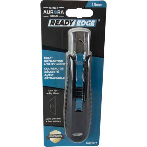 Standard-Duty Retractable Safety Knife, Stainless Steel, Rubber Handle Seagulf Marine Industries Inc.