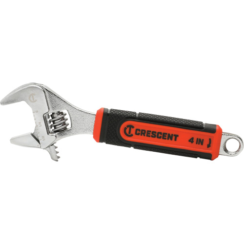 Adjustable Wrench with Quick-Fit Jaw, 4" L, 9/16"/14 mm Max Width, Chrome Seagulf Marine Industries Inc.